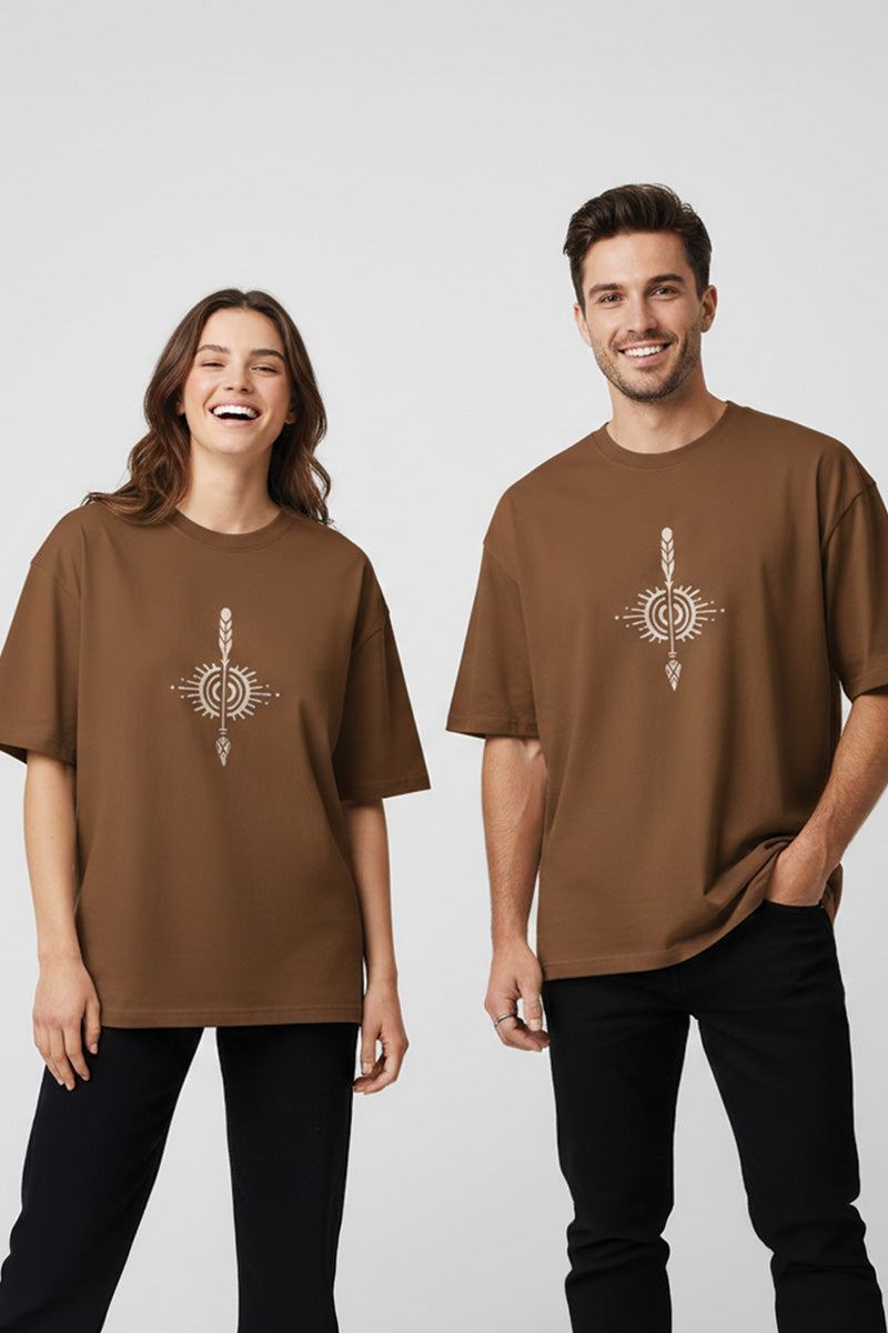 Tribal Spirit Oversized Graphic T-Shirt