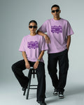 Andaman Palm Silhouette Lavender Oversized T-Shirt