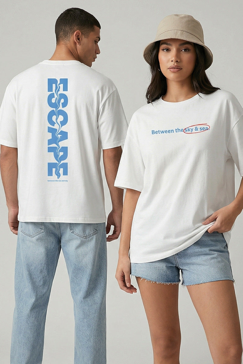 Escape Oversized T-Shirt – Classic White Edition