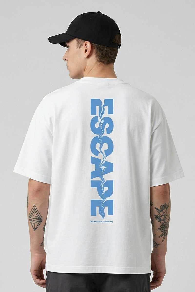 Escape Oversized T-Shirt – Classic White Edition – The Blair Store