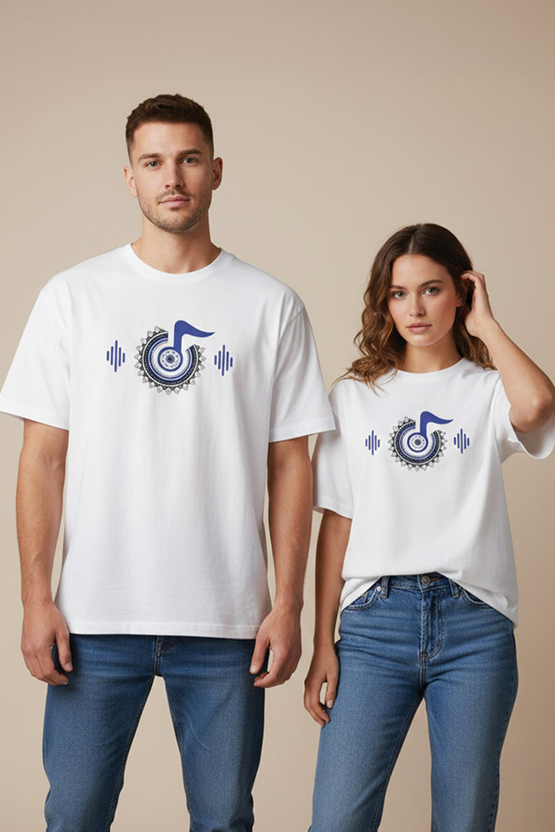Rhythm & Harmony Oversized Tee - back view