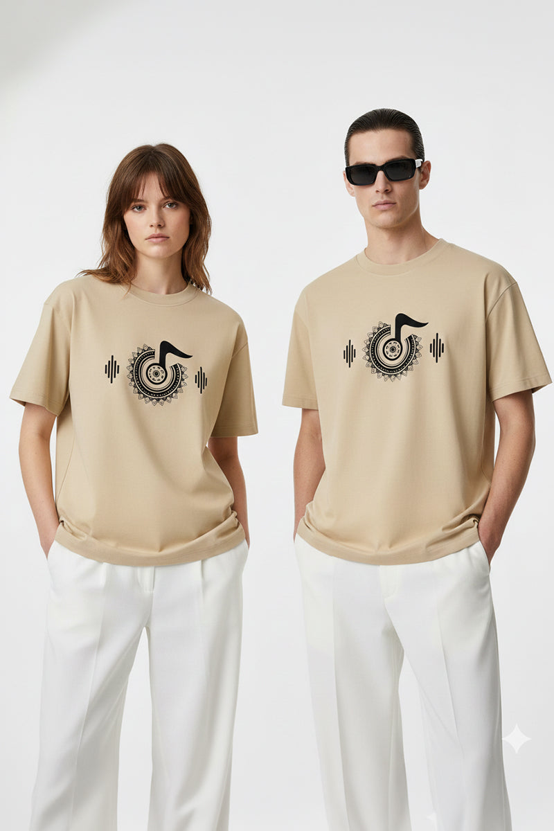 Rhythm & Harmony Oversized Tee - front view