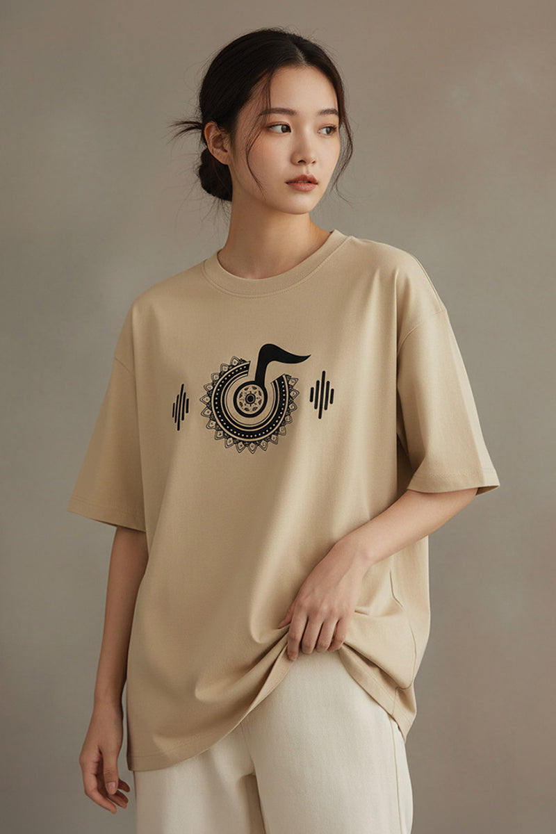 Rhythm & Harmony Oversized Tee - back view