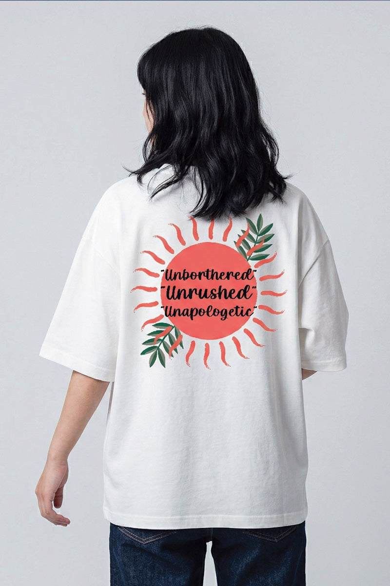 No Rush Oversized T-Shirt – Island State of Mind Edition - back view