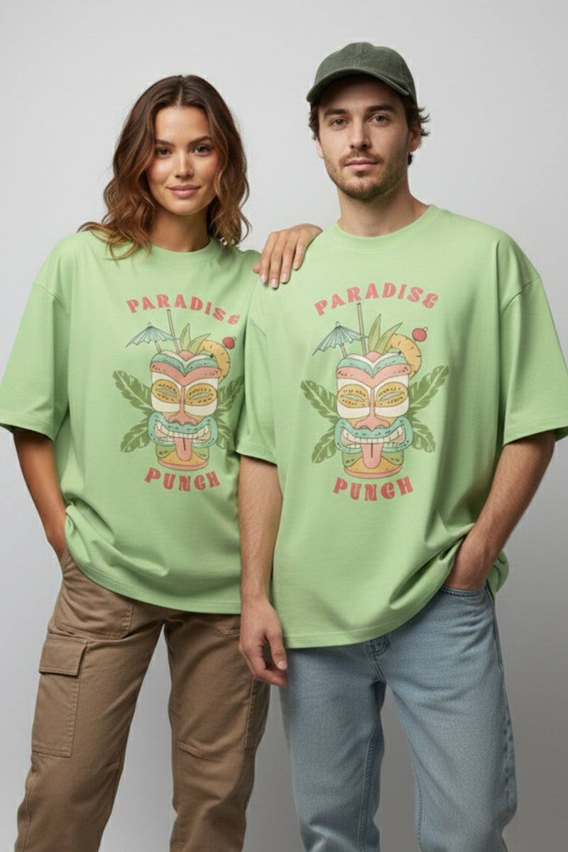Paradise Punch Oversized T-Shirt - close-up detail