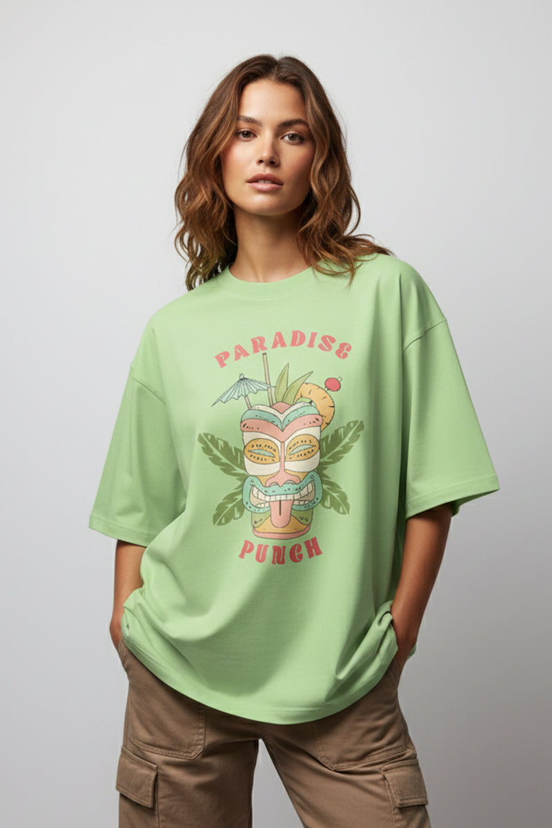 Paradise Punch Oversized T-Shirt - back view