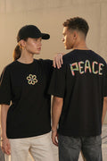 Peace Oversized T-Shirt – Black Statement Edition