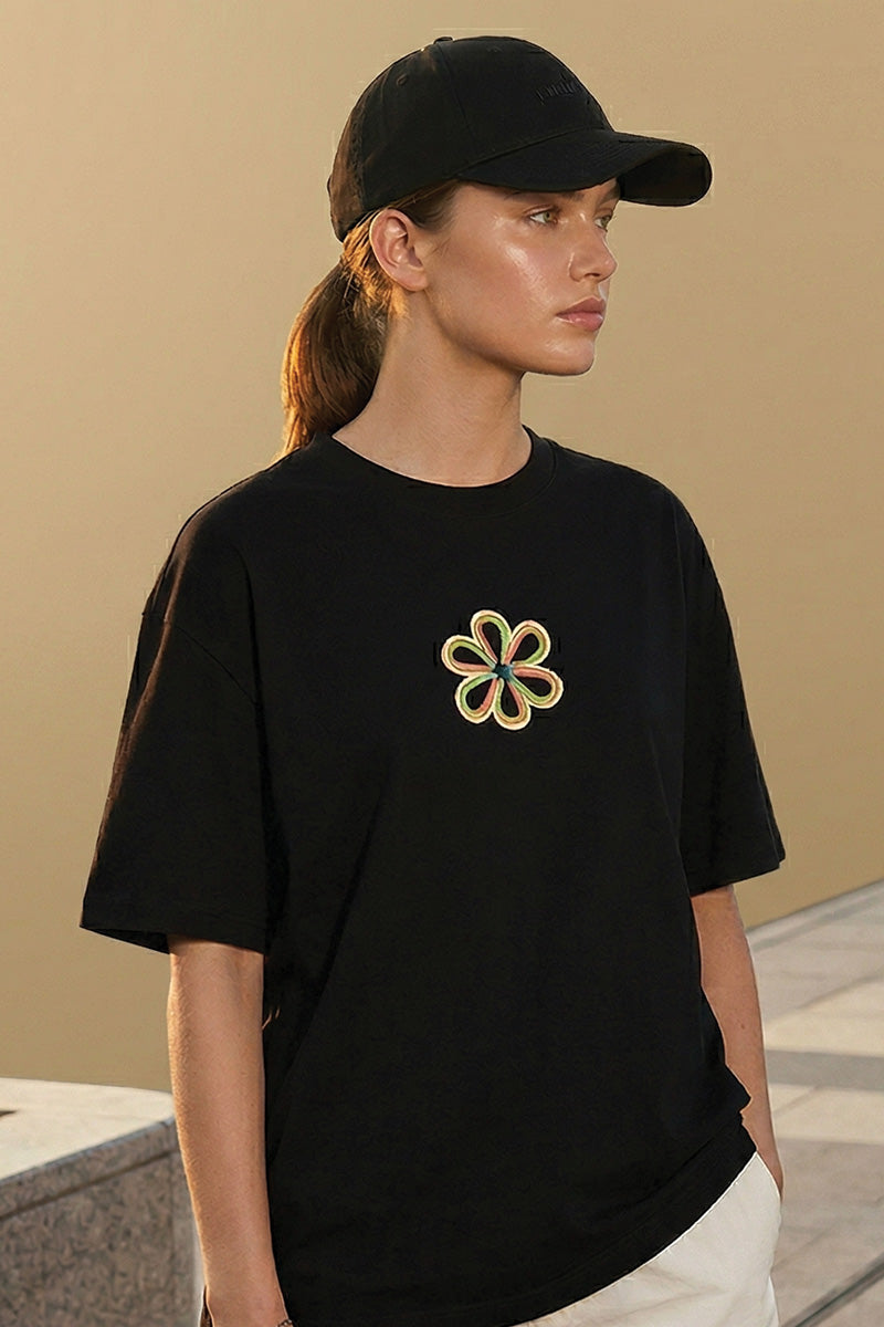 Peace Oversized T-Shirt – Black Statement Edition - back view