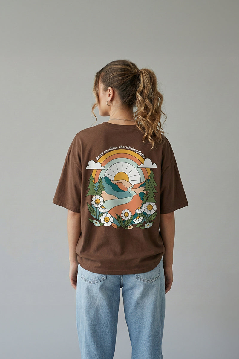Savor Sunshine Graphic Tee - Cherish Simplicity Edition - back view