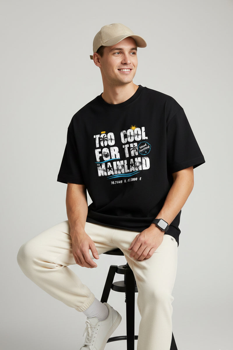 “Too Cool For The Mainland” Oversized T-Shirt