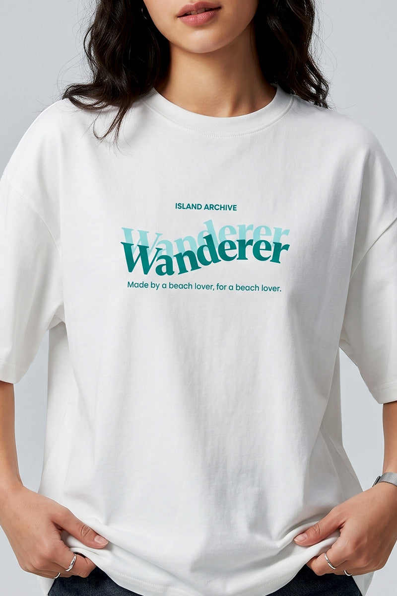 Wanderer – Island Archive Oversized T-Shirt - styled photo