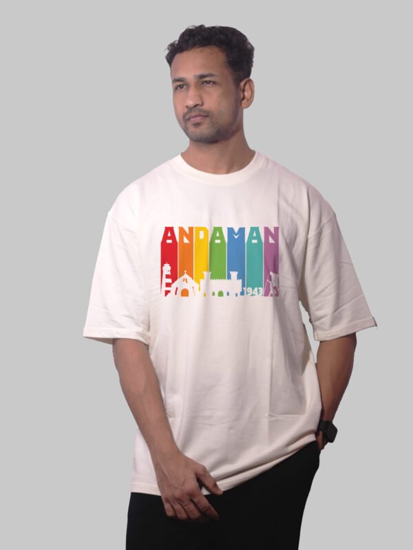Andaman Adventure White Oversized T-Shirt