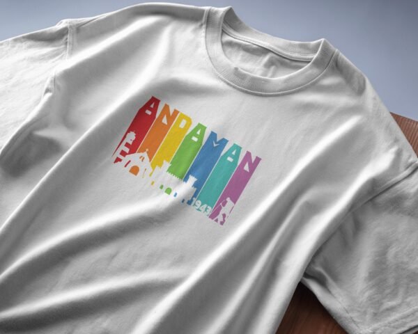 Andaman Adventure White Oversized T-Shirt - Image 2