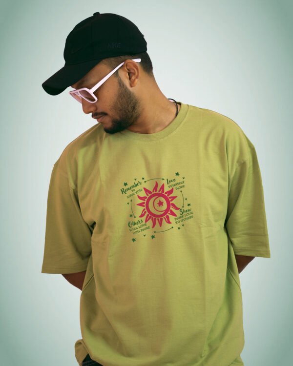 Love in Bloom Oversized Graphic T-Shirt - Image 2