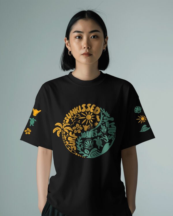 Tropical Bliss Oversized Tee - Image 2