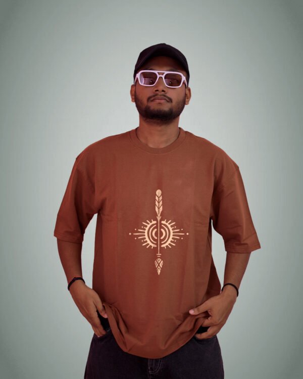 Tribal Spirit Oversized Graphic T-Shirt - Image 2